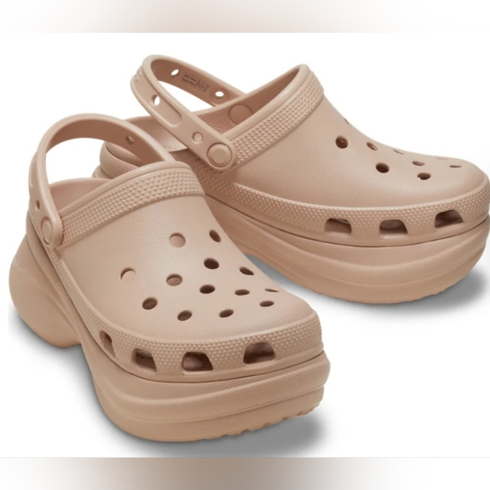 Crocs Tan Crush Platform Clogs Women's Size 9 Men's Size 7 NWT MSRP $64.99